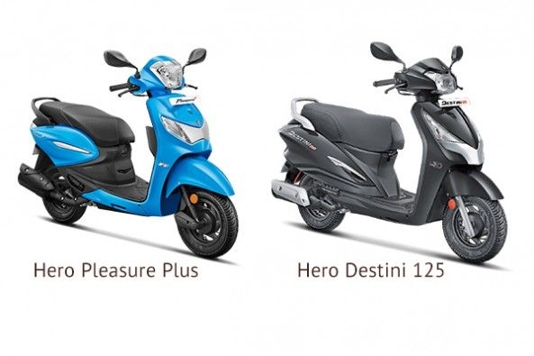 BS6 Hero Pleasure Plus and Destini 125