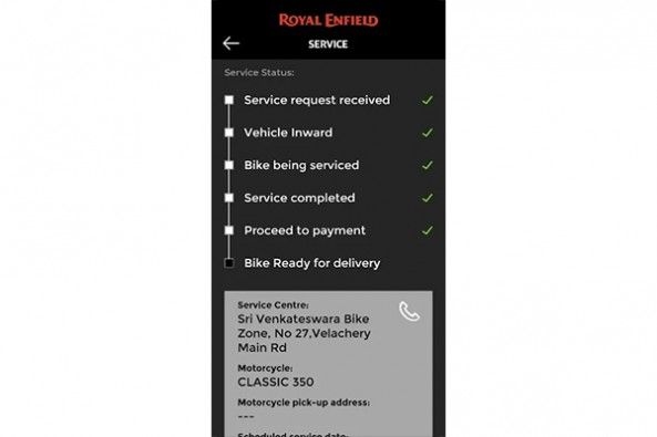 Royal Enfield mobile app