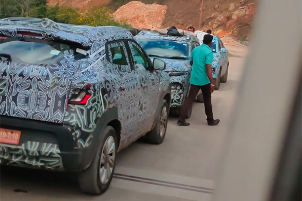 Renault Kiger Production Ready Model Spotted Testing Under Heavy Camouflage Droom Discovery