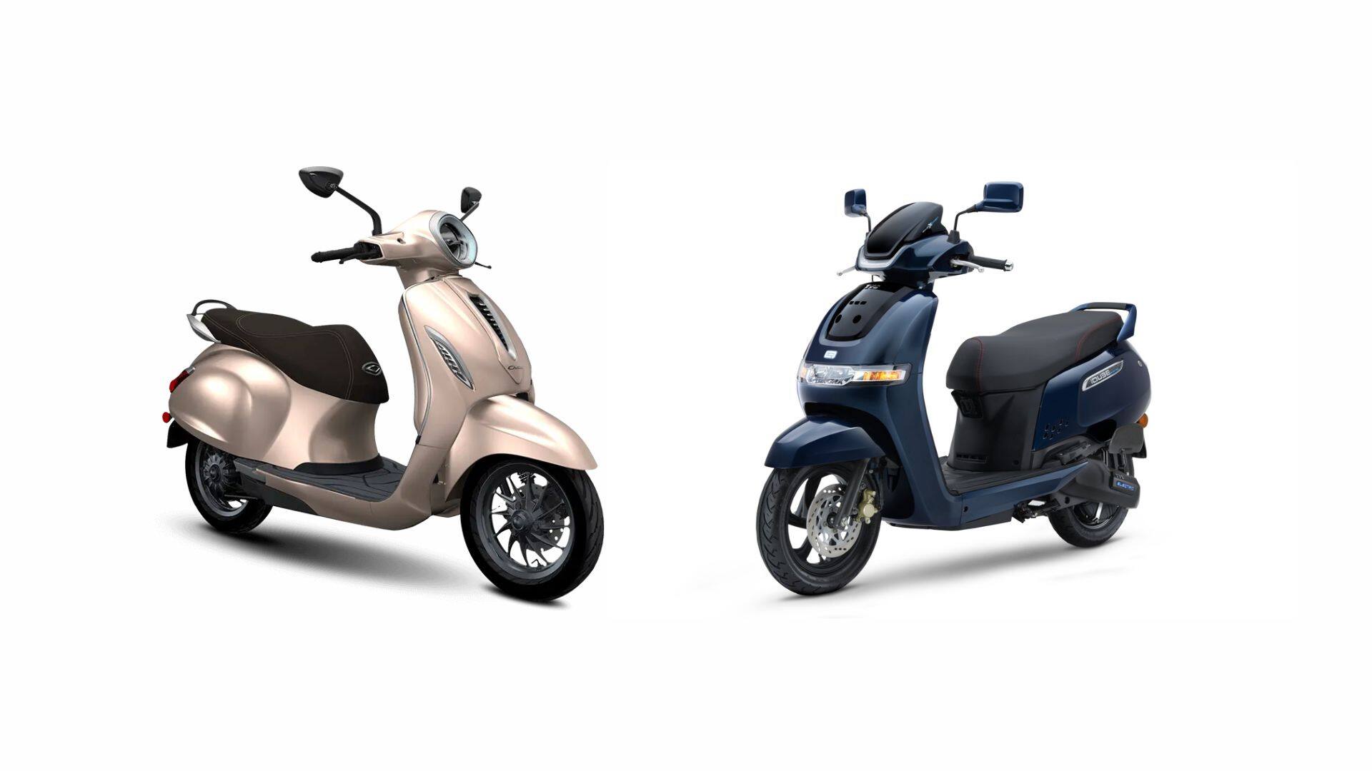 Bajaj Chetak, TVS iQube Enters India's Top 10 Best-Sellers List