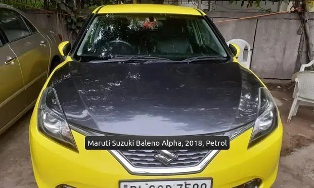 Used Maruti Suzuki Baleno Alpha 1.2 2018
