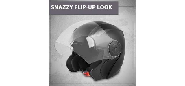 New Prox 2G Open Face Helmet Natural Black Helmet