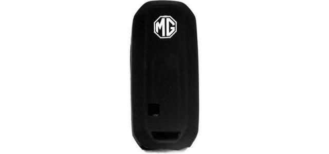 New TRAC Silicone Key Cover 3 Button Push Start Model (Black) for MG Hector (Pack of 1)
