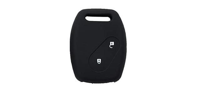 New TRAC Silicone Smart Key Cover for for Honda City/Civic/Jazz/Mobilio/Amaze/CRV/Brio(2 Botton)(Black)