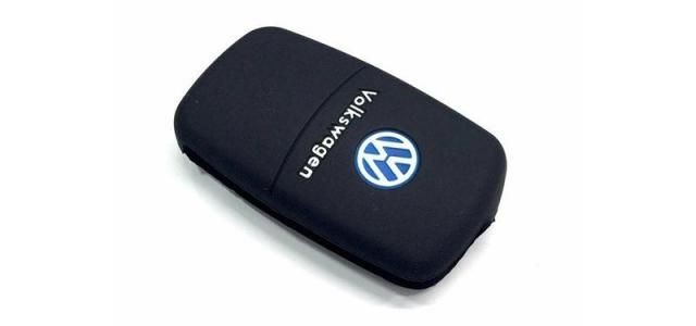 New TRAC Silicone Flip Key Cover for Volkswagen Polo/Vento/Jetta/Passat Flip Keys (VW 3 Button Flip Keys)(Black)