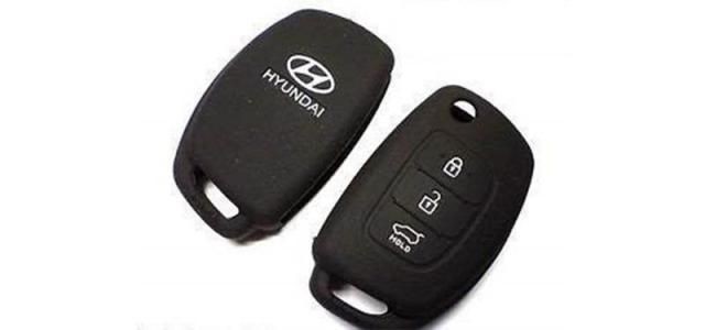 New Silicone Key Remote(Flip Key) for Hyundai I20, Verna, Xcent (Black)