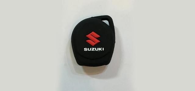 New TRAC Silicone Key Cover with 2 Button Remote for Maruti Suzuki Swift/WagonR/Celerio/Swift Dzire/Breza/Ciaz/Scross (Black)