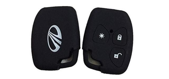 New TRAC Silicone Cover for Mahindra Xylo and Quanto Remote Key 3 Button (Black)