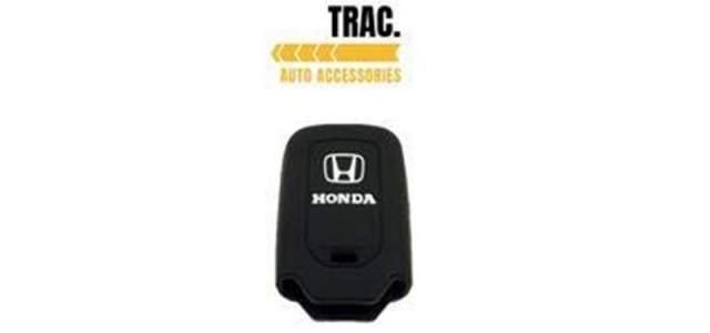 New TRAC Silicone 3 Button Key Cover Only Compatible with Honda Push Button Start Models(Black)