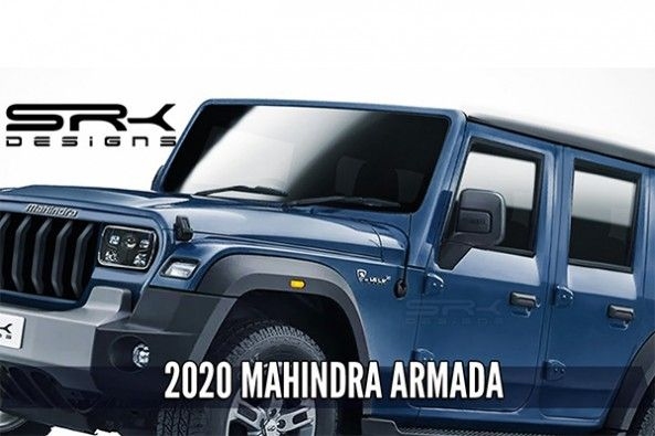 New Gen Mahindra Thar Digitally Imagined As 4 Door Armada Suv Droom Discovery