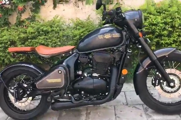 jawa perak with rear seat