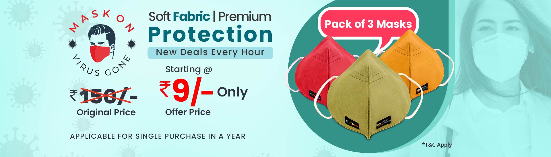 Mask On Virus Gone | Register Now Option | Droom