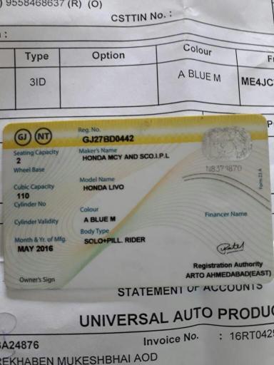 Honda Livo 110cc 2016