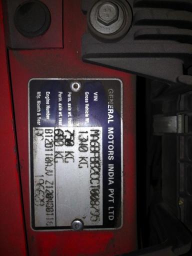 Chevrolet Beat LS Petrol 2012