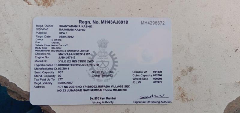 Mahindra Xylo D2 BS IV 2013