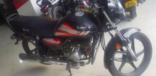 Hero HF Deluxe IBS Self Black Alloy 100cc BS6 2020