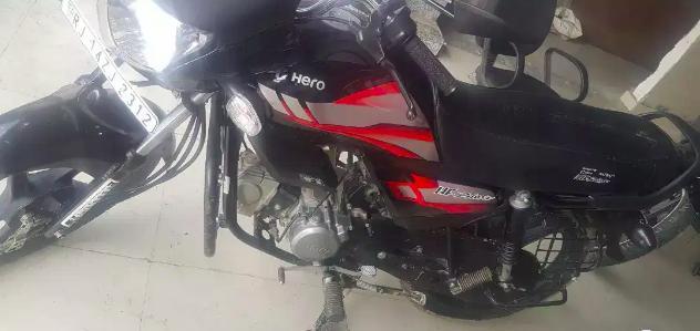 Hero HF Deluxe IBS Self Black Alloy 100cc BS6 2020