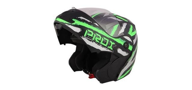 Prox Matt Black Decor P2 Green Helmet
