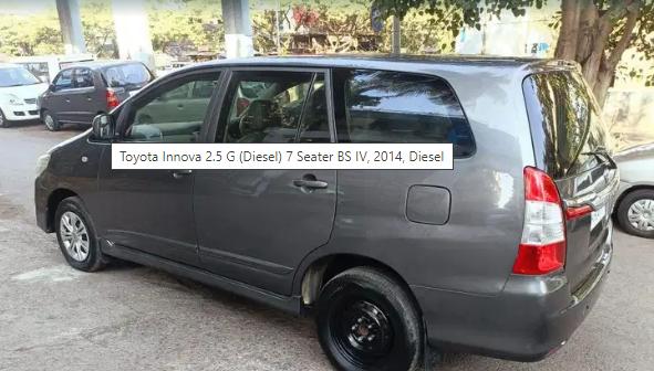 Toyota Innova 2.5 G 7 STR BS IV 2014