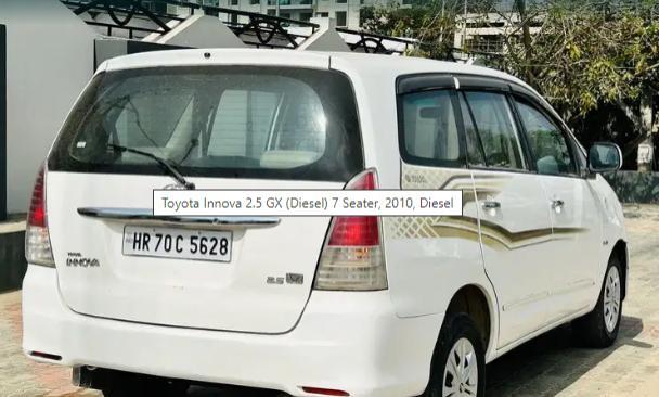 Toyota Innova 2.5 G 7 STR BS IV 2010