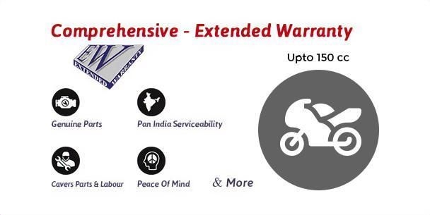 Comprehensive Warranty - Scooter- 12 Months Up to 150cc - Extended Warranty 