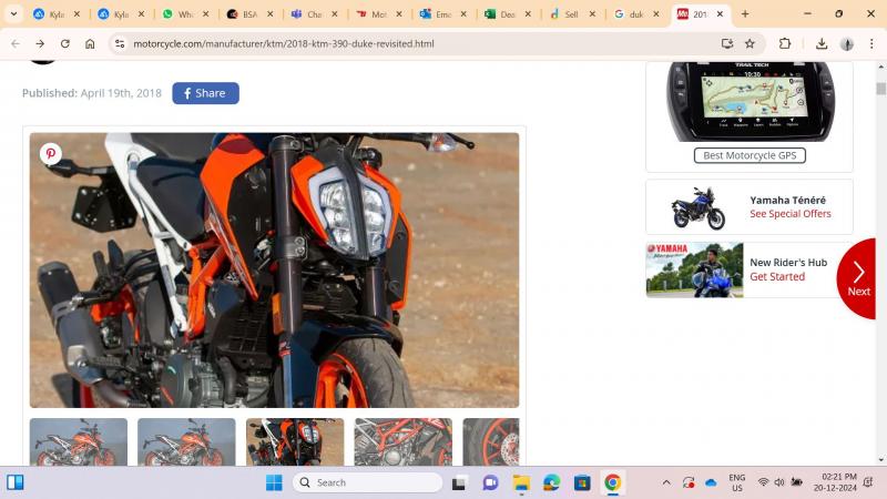 KTM Duke 390cc BS6 2020