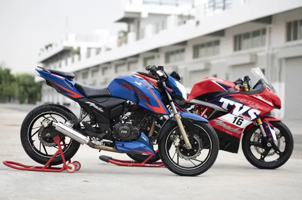 The race-spec TVS Apache RR 310 details revealed.