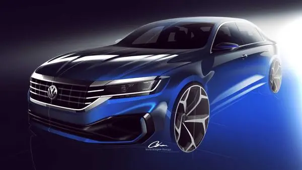2020 Volkswagen Passat Sketch