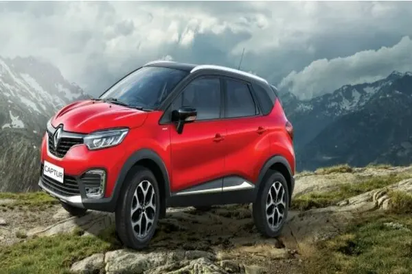 Red Color Renault Captur Side Profile