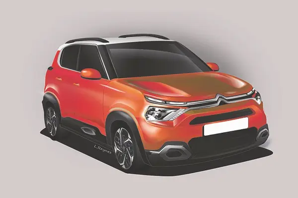 Citroen mini electric SUV Front
