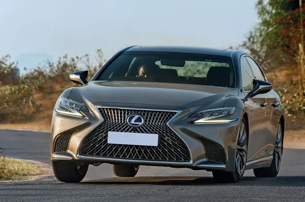 The huge grille looks like a modern art piece.