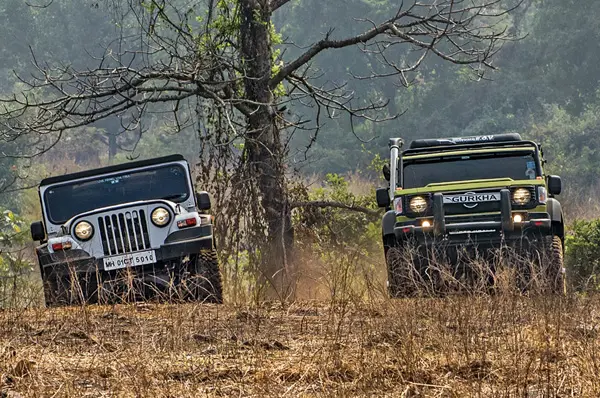 Both vehicles in their natural habitat.