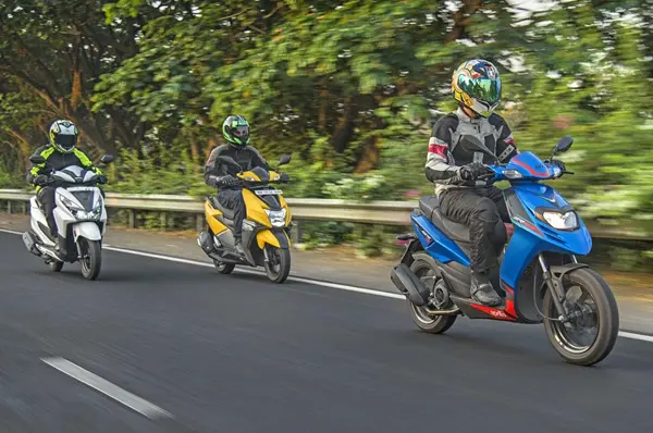 All three scooter target a younger audience.