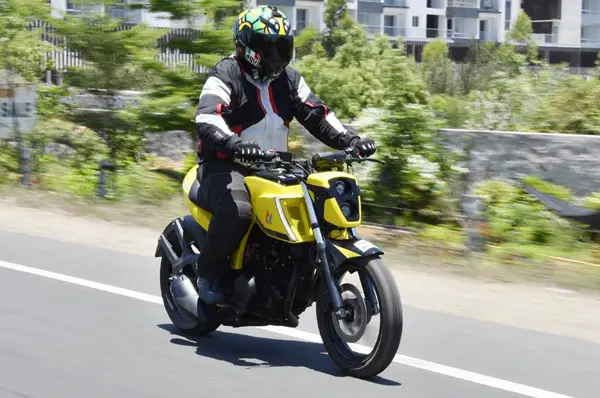 The motorcycle has been completely redesigned.