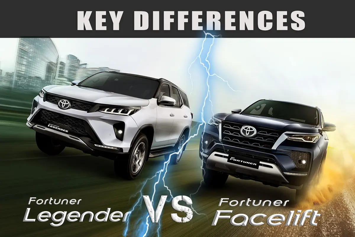 Fortuner facelift vs Legender