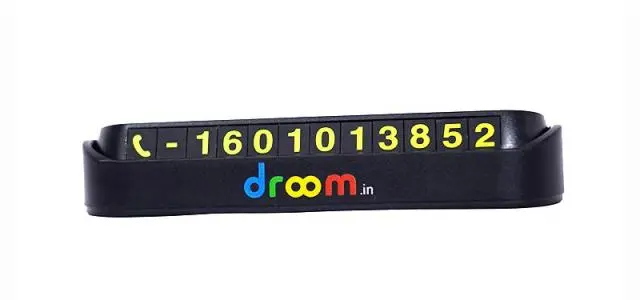 Droom Branded Car Parking Card