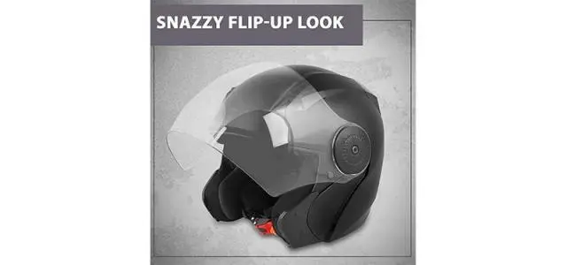 Prox 2G Open Face Helmet Natural Black Helmet