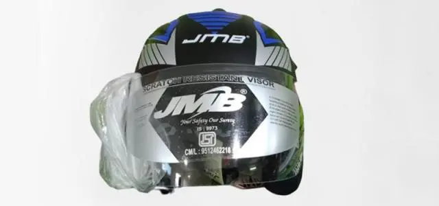 Black Atom Open Face Matt Helmet