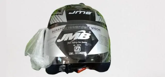 Black Atom Open Face Shining Helmet