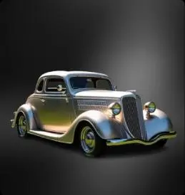 Ford V8  Early Cherry Silver 1935