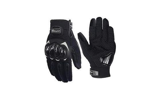 New Pitzo MCS17 Riding Tribe Nylon-mesh Men's Protective Screen Touch Racing Biker Gloves (Black) - L