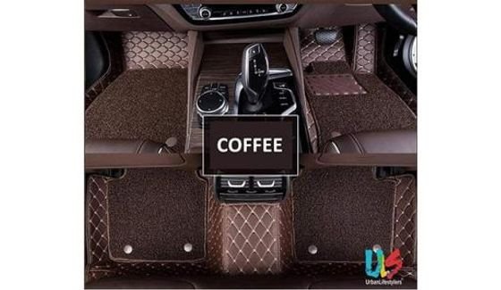 New TRAC 7D Car Mats (Custom Fitted) (coffie) (Set of 3 - 1 Driver /1 Conductor /1 Rear Piece) Compatible with Maruti Suzuki Swift Dzire