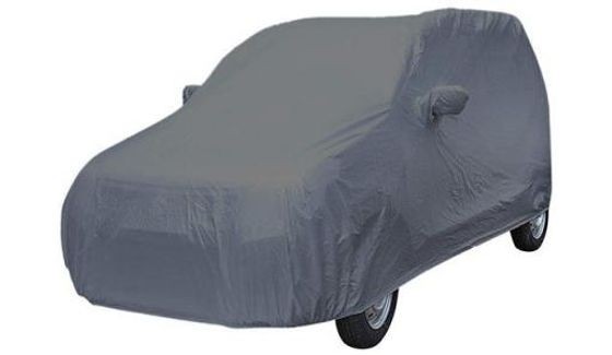 New Trac Car Body Cover with Mirror and Antenna Pocket (Light Weight, Triple Stitched, Heavy Buckle, Bottom Fully Elastic, Grey) for Maruti Swift 2018