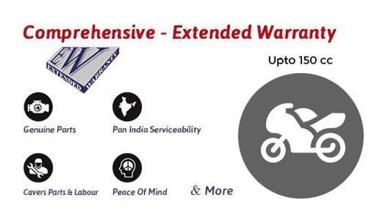 New Comprehensive Warranty - Bike - 12 Months Up to 150cc - Extended Warranty 