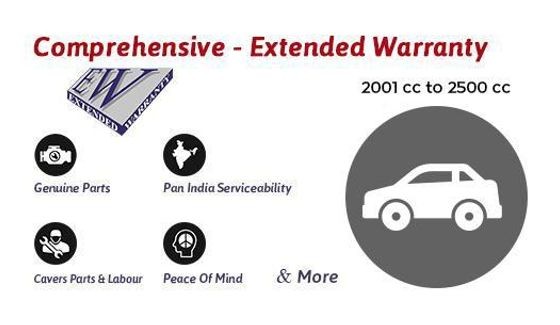 New Car Comprehensive Warranty - 12 Months Upto 2001cc to 2500cc -Bubunu
