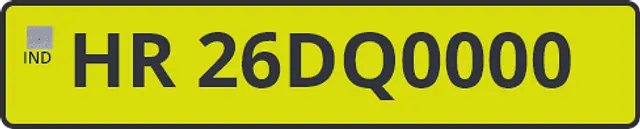 Yellow Number Plate