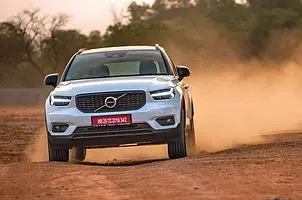 The Volvo features a eight-speed gearbox.